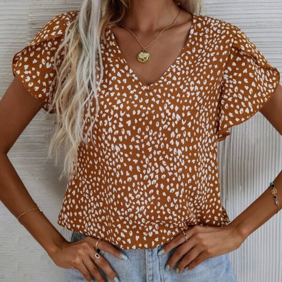 FIERECE DOLLZ leopard Animal Print top - Picture 4 of 5